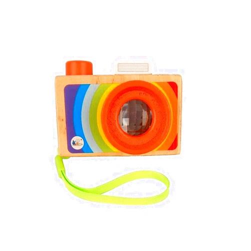 Beauy Girl Magical Wooden Camera Kaleidoscope Toy Wooden Multi-Prisms Kaleidoscope Toy, Classic Game Educational Kaleidoscope Toys,Best Birthday Gift