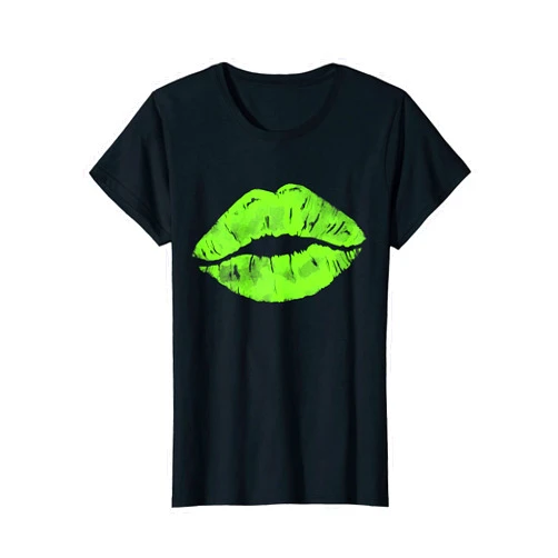 80er 90er Jahre Party Outfit Verkleidung Kostüm Womens Lips, kissing lipstick, 80s, 90s, 90s, themed party T-Shirt