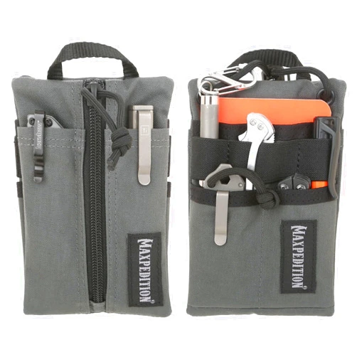 MAXPEDITION Platy Pocket Organizer, Durable EDC Tool Pouch for Men, Neck Wallet with Paracord Lanyard, Holds Flashlight, Multitool, Pen, Notebook
