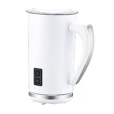 Denghl Milk Frother, Electric Milk Steamer for Hot and Cold Milk Froth, Automatic Foam Maker, Milk Frother for Cappuccino,Latte,Non-Stick Interior Milk Warmer with Extra Whisks
