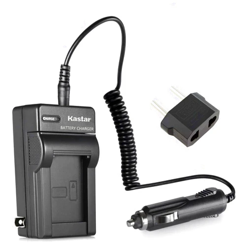 Kastar Battery Charger with Car Adapter for Olympus LI-50B LI50B LI-50C LI50C 202165 and Panasonic VW-VBX090 Pentax D-Li92 RICOH DB-100 CASIO NP-150 Kodax LB-050 LB-052 GE GB-50A