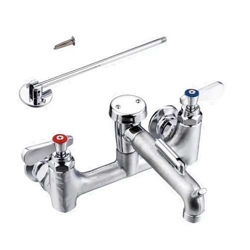 Sepaitek [CA. Available] Sepaitek Commercial Mop Sink Faucet Slop Sink Faucet Wall Mount, Utility Sink Faucet with 3/4