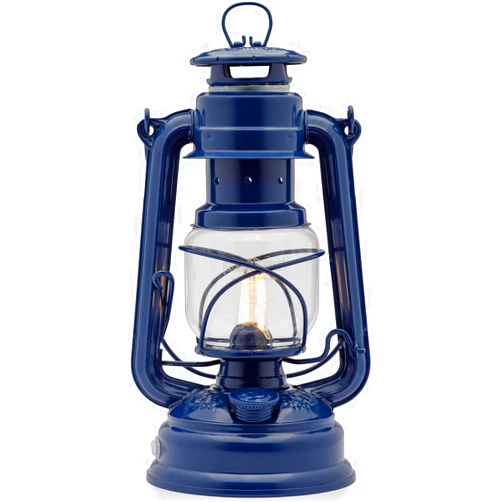Feuerhand 14032 Outdoor Lantern, Fuerhand LED Lantern, BS276 (Cobalt Blue)