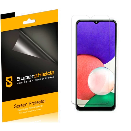 Supershieldz (6 Pack) Designed for Samsung Galaxy A22 5G (5G Version Only) Screen Protector, High Definition Clear Shield (PET)