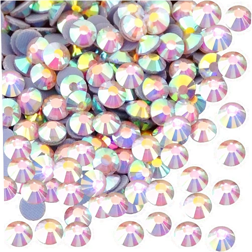 FYGEM 1500 Pcs FYGEM Hot Fix Iron Rhinestones DIY Jewelry Making with Picking Pen (Crystal AB, SS20)