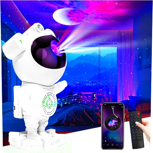 RUISHINE Galaxy Night Light Projector Nebula Night Light 360° Adjustable Room Decor Aesthetic, Gifts for Christmas, Birthdays (White8)