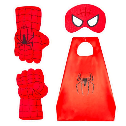 AOTLEANNO Plush Boxing Gloves with Cape and Blindfold, Incredible Pink Punch, Safe and Damage-Free Set, Birthday Festive Party Picks (Red)
