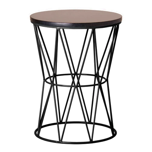 Emissary Home and Garden Okedo 19 in. H Powder Coated Black Round Wrought Iron Accent Table