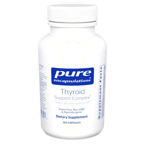 Pure Encapsulations Thyroid Support Complex - Supports Thyroid Health* - Antioxidant Infusion - with Ashwagandha & Iodine - Non-GMO & Vegetarian - 120 Capsules