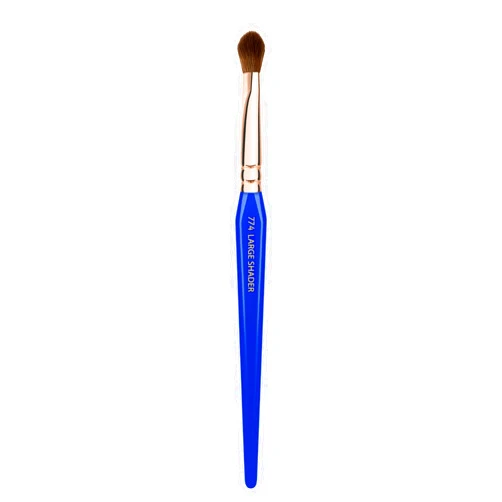 Bdellium Tools Professional Makeup Brush - Golden Triangle 774 Large Shader - With All Vegan and Soft Synthetic Fibers, For Applying & Blending Eyeshadow (Blue, 1pc)
