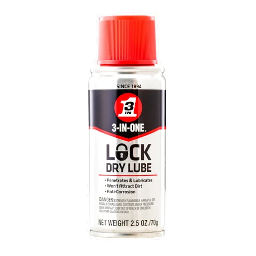 3-IN-ONE Lock Dry Lube, 2.5 OZ