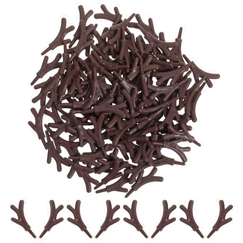 Awleynz 100pcs Christmas Snowman Arms for Crafts, Mini Plastic Snowman Hand, Antlers Branch for Christmas Snowman DIY Decoration Crafts