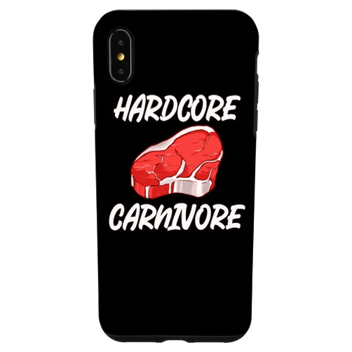 Carnivore Diet Anti Vegan Anti Vegetarian Meat Eat iPhone XS Max Hardcore Carnivore BBQ Party Meat Lover BBQ Grill Master Case