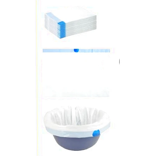 Generic Commode Liners with Absorbent Pads - Bedside Commode Liners Disposable Bags, Universal Fit All Standard Toilet Chair Bucket
