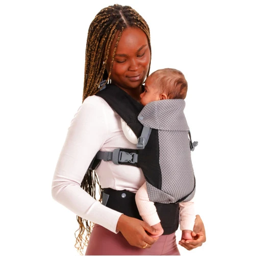 Beco Baby Carrier Gemini Newborn to Toddler - Front, Back and Hip Seat Carrier, Baby Carrier Backpack & Baby Front Carrier with Adjustable Seat, Ergonomic Baby Holder Carrier 7-35lbs (Cool Black)