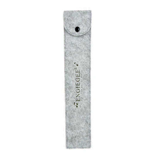 ENGIEGEE Felt Gift Case Bag for Soprano Descant Recorder Instrument or Kids Music Flute，Gray