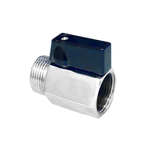AOODOOM 1/2 Inch NPT Brass Mini Ball Valve NPT Female x Male Shut-Off Valve