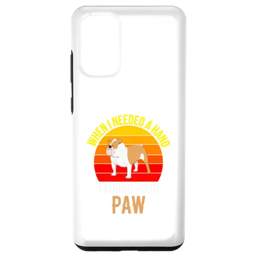Funny Dog Themed Tees Galaxy S20+ Funny Cat Lover Tees -When I Needed A Hand I Found Your Paw Case