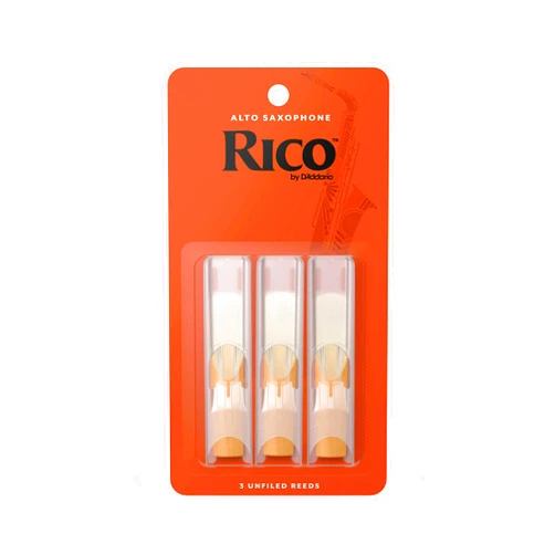 D'Addario Alto Sax Reeds, Strength 3, 3-Pack (RJA0330)