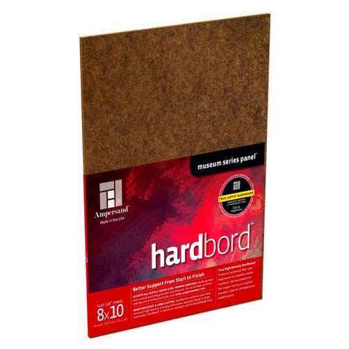 Ampersand Art Supply Hardboard Wood Painting Panel: Museum Series Hardbord, 8