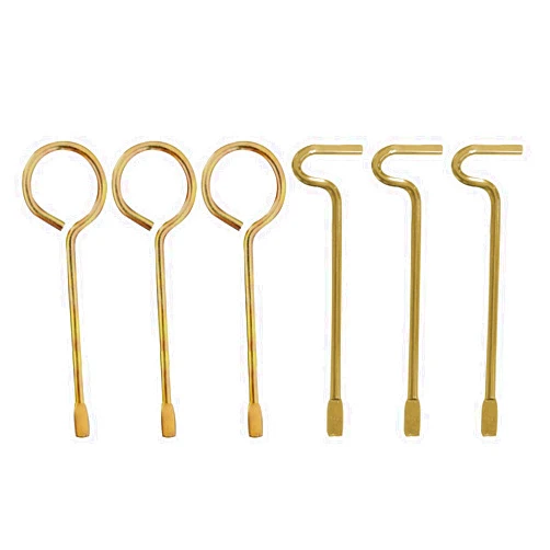 Alico Interior Door Key for Bathroom Bedroom, Emergency Door Locked Key Pin for Knobs or Levers - Set of 6