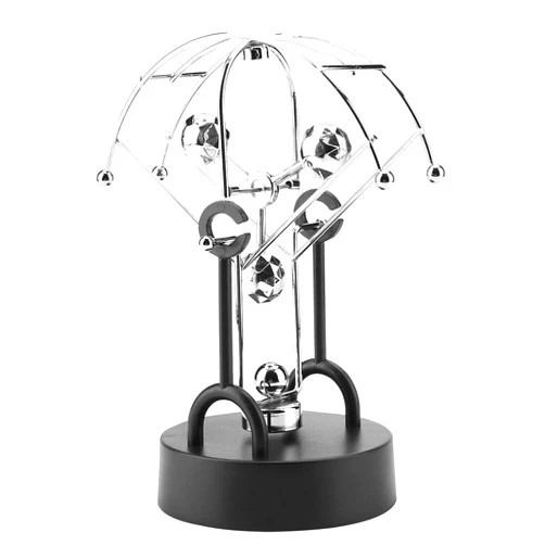 ZJchao Electronic Motion Desk Toy, Perpetual Motion Swinging Device for Office Desk Decor, Unique Electronic Shake Wiggle Toy for Home or Workspace
