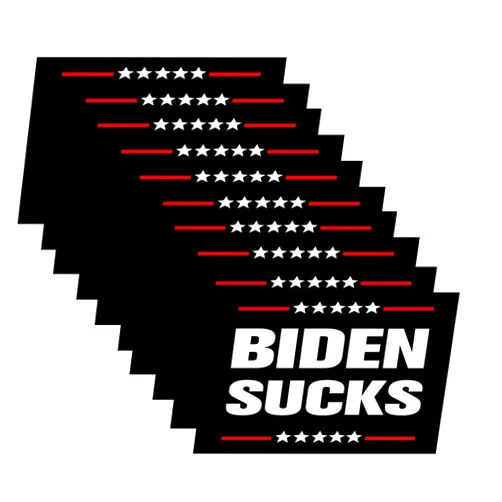 Maozc 10 Pack Joe Biden Sucks Stickers Anti Fuck Sticker Car Bumper Window Vinyl Decal