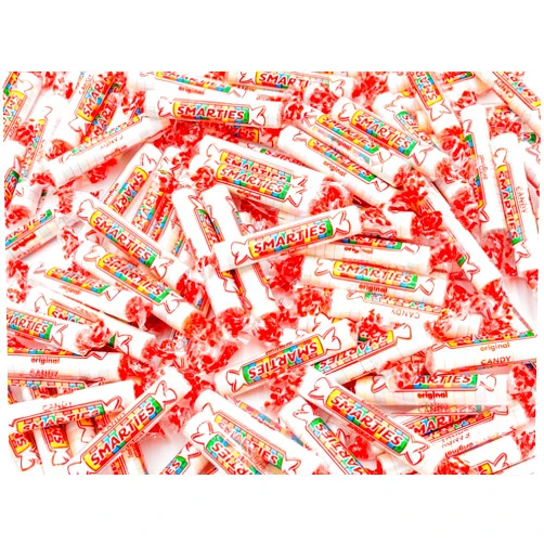 Donty-Tonty SMARTIES Original Candy Rolls 2 lb – Smarty Red Candy Bulk Bag, Classic Fruity Assorted Flavors, Gluten Free, Vegan Friendly, Individually Wrapped (120 Pieces)