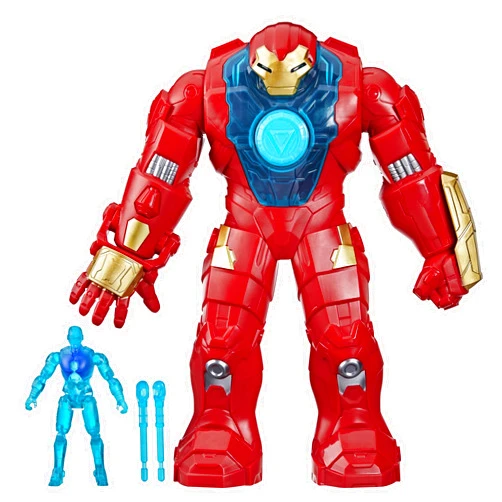 Marvel Avengers VenomVersus Epic World of Action Iron Man & Hulkbuster Armor Figure Set with Accessories, 4-Inch (10 cm) Super Hero Toys, Kids Ages 4+