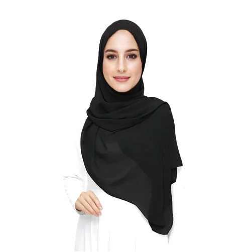 Lina & Lily Premium Chiffon Hijab Head Scarf Shawl Wrap for Muslim Women Lightweight