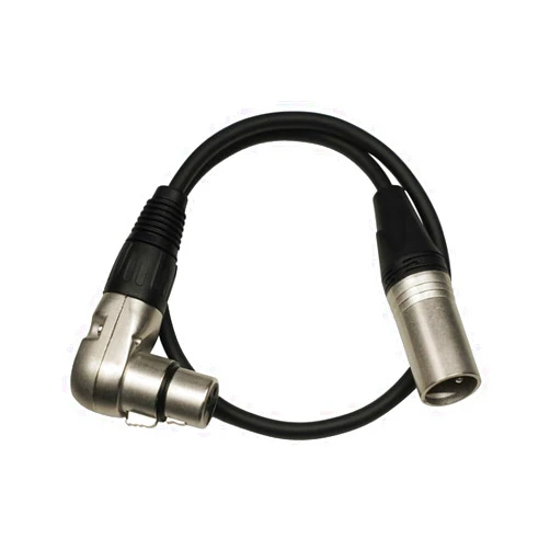 Kicada 3.3FT Right Angle XLR Female to Straight XLR Male Audio Cable, Multi Angle Adjustbale XLR Female to Male Microphone Extension Cable for Audio Interface Amplifier Speaker and More