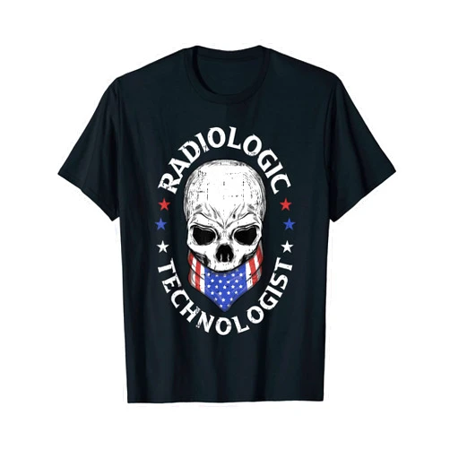 Radiologic Technologist Radiology Technician Gifts Radiologic Technologist Radiology Technician Rad Tech Skull T-Shirt
