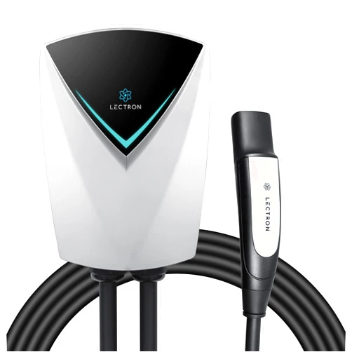 Lectron Tesla (NACS) V-Box Pro Electric Vehicle Charging Station 48 Amp - Level 2 EV Charger (240V) with NEMA 14-50 Plug/Hardwired Compatible with All Tesla Models S/3/X/Y & Cybertruck