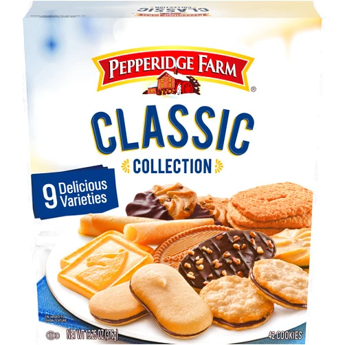 Pepperidge Farm Cookies Classic Collection, 9 Cookie Varieties, 13.25 Oz. Box
