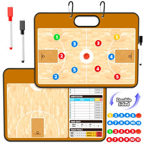 Torlam Magnetic Dry Erase Coach Board, Baseball, Soccer, Football, Basketball Coaching Clipboard