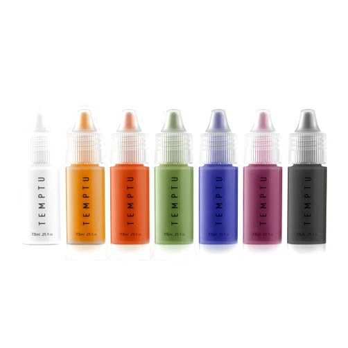 TEMPTU S/B Silicone-Based Shade Adjuster Starter Set: Long-Lasting, Highly-Pigmented Formula For Customizing S/B Foundation Shades | Includes 7 Primary Colors