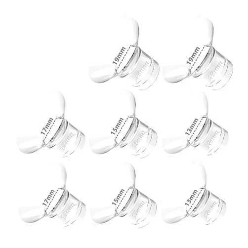 NaNaLazy 8pcs Flange Insert13 15 17 19mm, Compatible with Medela/TSRETE/momcozy S9/S10/S12/S9pro/S12pro Universal, Wearable Breast Pump Shield and Milk Collector Accessory (24mm)
