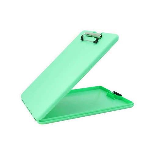 SlimMate Saunders Mint Leaf SlimMate Plastic Storage Clipboard with Low Profile Clip - Portable Mobile Organizer for Home, Office, and Business Use (70202)