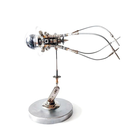 FUNYOUGAME 3D Metal Puzzle for Adults, DIY Assembly Metal 3D Puzzle Mechanical Jellyfish Model Kit, 247 Pieces 3D Steampunk Metal Jigsaw Puzzle for Adults to Build