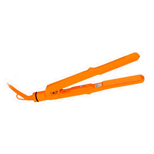 ISO Beauty Newest Turbo Silk Edition 1” Scratch resistant Titanium Plates Hair Straightener Flat Iron (Orange)