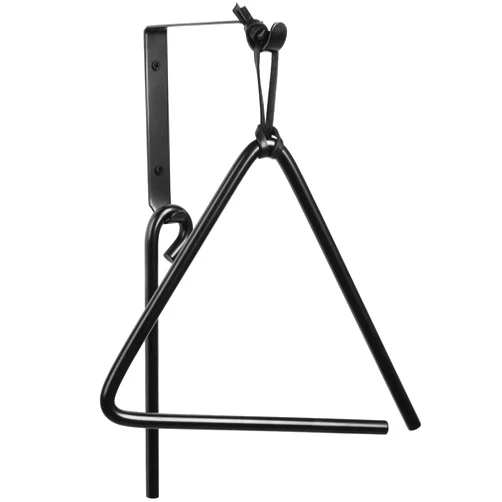 WMM 9 Inch Triangle Dinner Bell Hunging Bell Percussion Triangle bell With Striker outdoor bell Wall outside Bell Bracket Mounts indoor Steel Bell