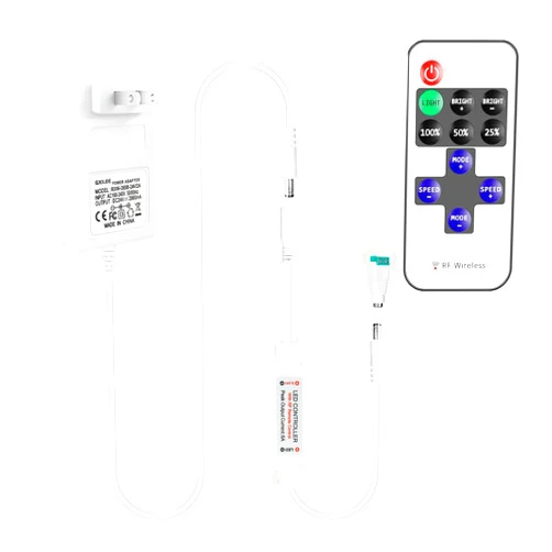 GXILEE 24V LED Power Supply with RF Remote Dimmer, 24V DC Power Supply for 24volt Single Color LED Strip Lights