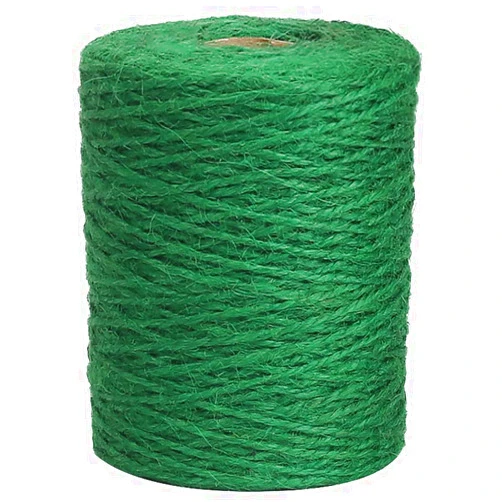 Vivifying Garden Twine, 656 Feet 2mm Green Plant Ties, Strong Jute Twine String for Climbing Plants, Tomatoes, Floristry, Crafts