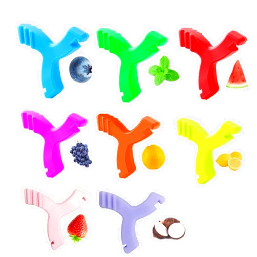 Maoerdental Aligner Chew,8PCS Y-Shaped Chew for Invialign Aligner,Hardness 45°Silicone Orthodontic Munchies Chompers Aligner Trays Seaters (8PCS Mix Flavor)