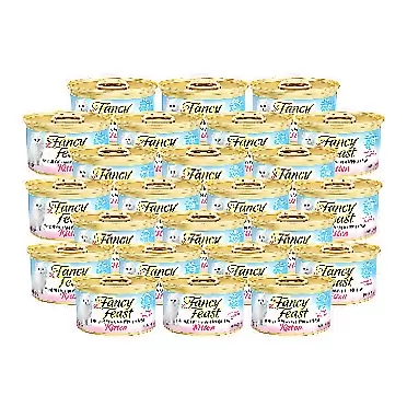 Purina Fancy Feast Tender Feast Wet Kitten Food (Ocean Whitefish Feast, 3 Ounce, Pack of 24) Ocean Whitefish Feast 3 Ounce, Pack of 24