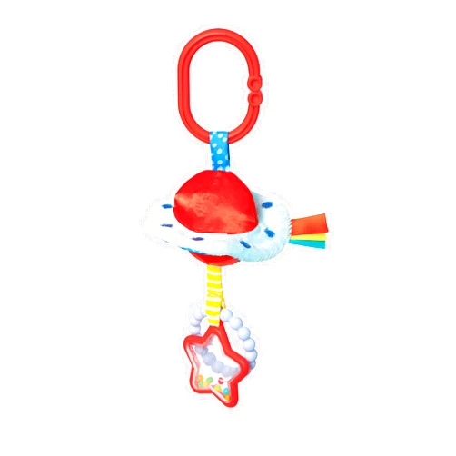 Manhattan Toy UFO Clip-on Baby Travel Toy with Rattles and Teethers Small