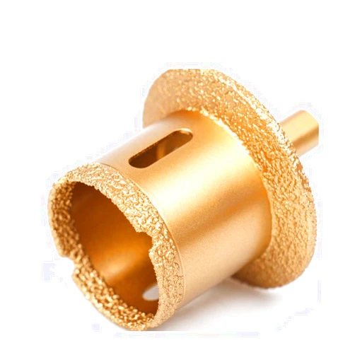 KTUCN 1PC Tools Brazed Diamond Hole Saw Stone Drill Bit Basin Opener for Drainage Hole Stone Marble Ceramics,40x60mm