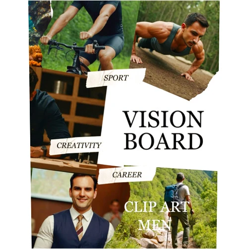 Chudy Design Promotion Vision Board Clip Art Book Men: 303 Unique Images for Inspiration and Motivation