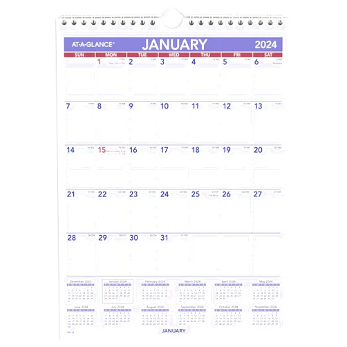 AT-A-GLANCE 2024 Wall Calendar, 8