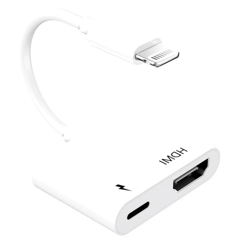 Ucaca [Apple MFi Certified] Apple Lightning to HDMI Adapter for iPhone to TV, 1080P Lightning to Digital AV Adapter Sync Screen Connector with Charging Port for iPhone 14 13 12 11 Pro Max XS XR X 8 7 iPad